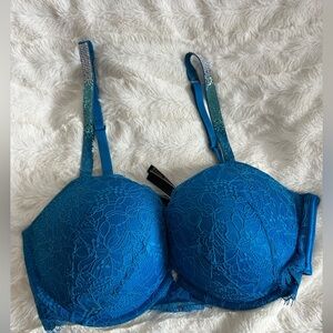 Victoria's Secret Lace Bra with ombré rhinestone straps